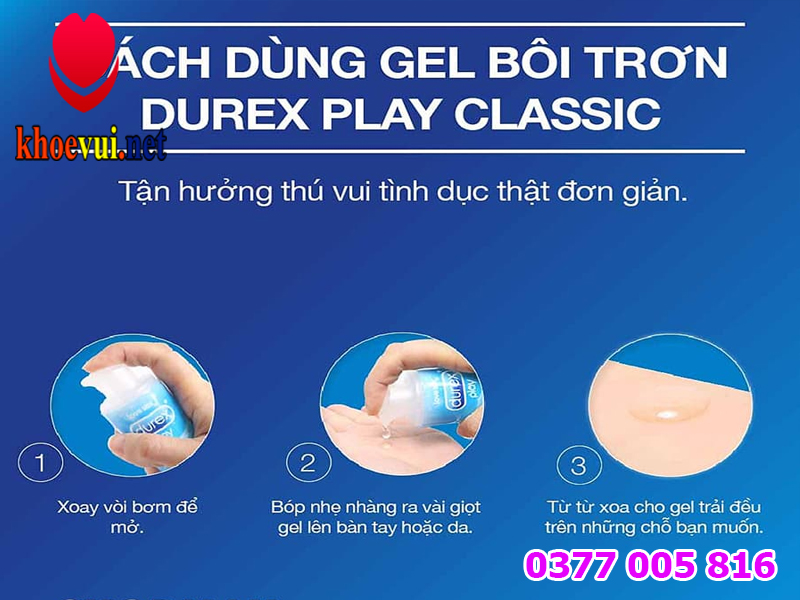 Cách sử dụng gel bôi trơn Durex an toàn theo chuyên gia